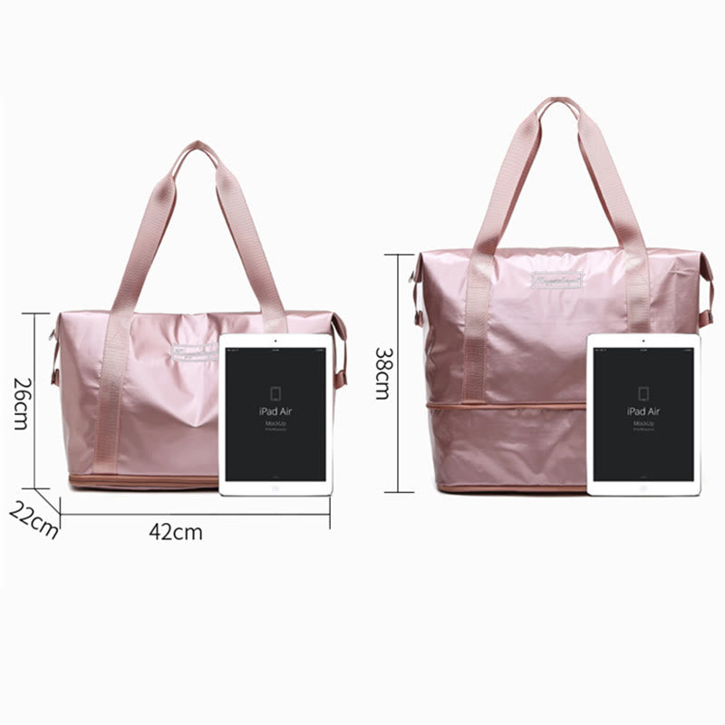 Reisetasche für Damen, Trocken-/Nasstrennung, Sporthandtasche