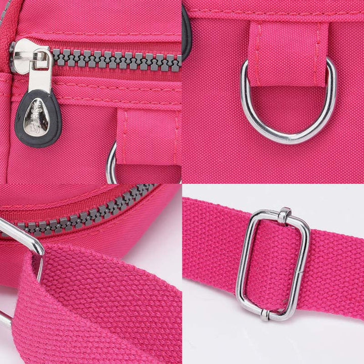 Damen Umhängetasche mit mehreren Taschen, lässige Reise-Schultertasche