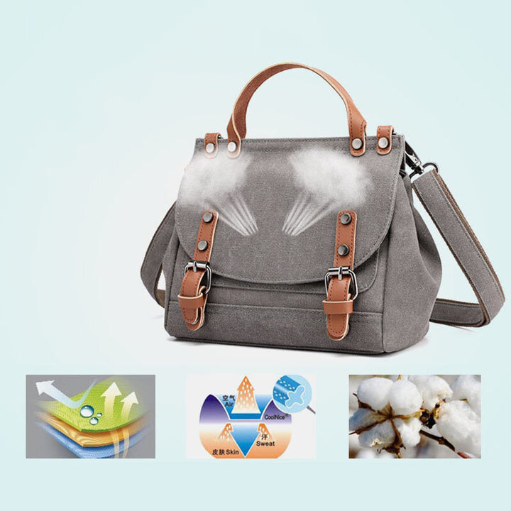 Canvas große Kapazität Vintage Umhängetasche Handtasche