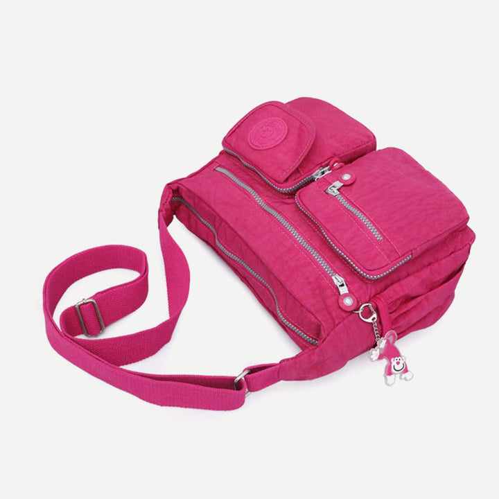Damen Umhängetasche aus Nylon mit mehreren Taschen, Reise-Schultertasche, Umhängetasche