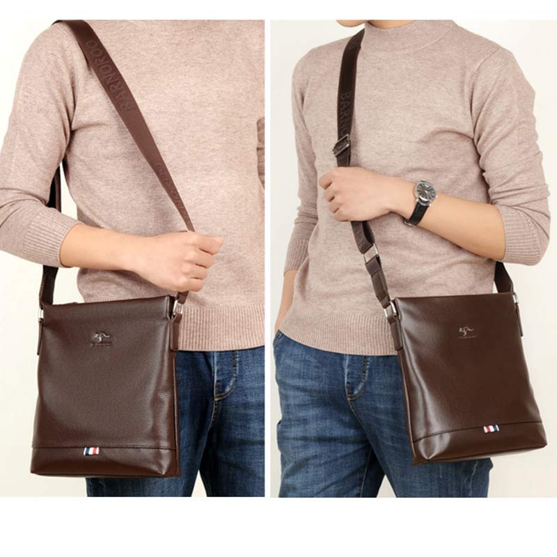Herren Umhängetasche Umhängetasche Weiches Leder Reisetasche Sling Pack