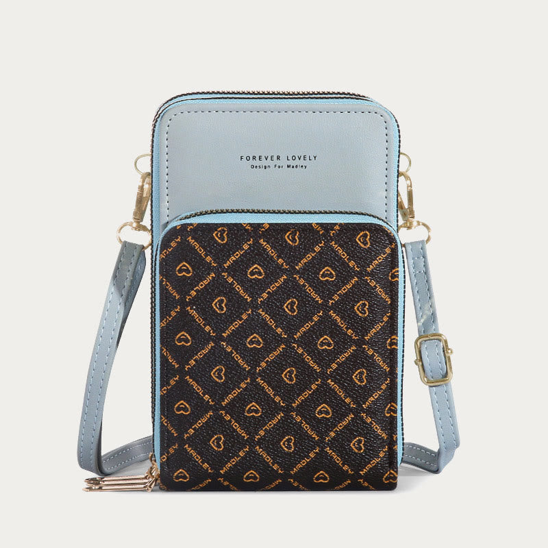 Handytasche für Damen, mehrere Farben, berührbarer täglicher Lederclip