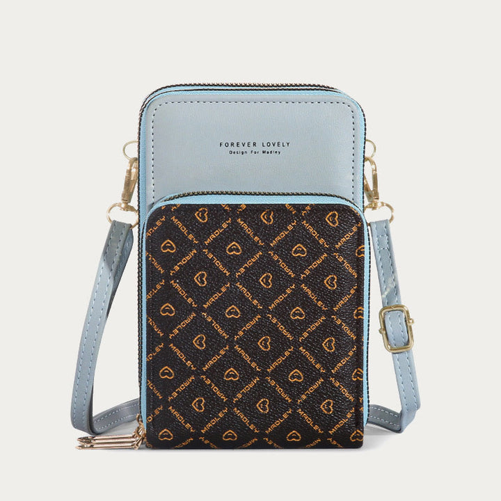 Handytasche für Damen, mehrere Farben, berührbarer täglicher Lederclip