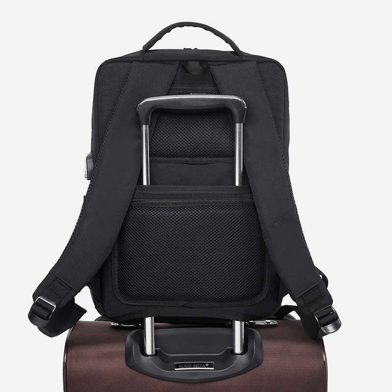 Multifunktionaler, robuster, atmungsaktiver Reise-Laptop-Rucksack mit großer Kapazität und USB-Ladeanschluss