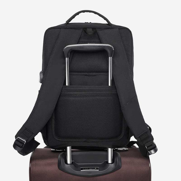Multifunktionaler, robuster, atmungsaktiver Reise-Laptop-Rucksack mit großer Kapazität und USB-Ladeanschluss