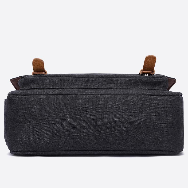 Messenger Bag für Herren, tragbar, großes Fassungsvermögen, Canvas, Business-Aktentasche