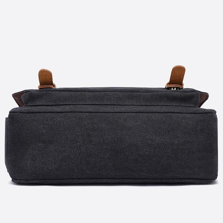 Messenger Bag für Herren, tragbar, großes Fassungsvermögen, Canvas, Business-Aktentasche