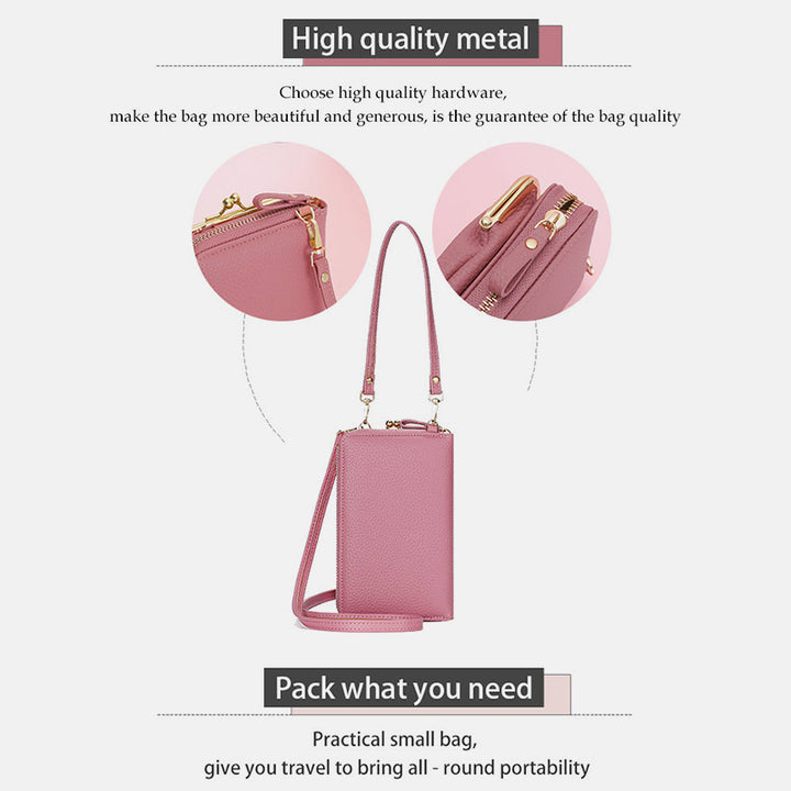 Multifunktionale Kiss-Lock Crossbody-Telefontasche