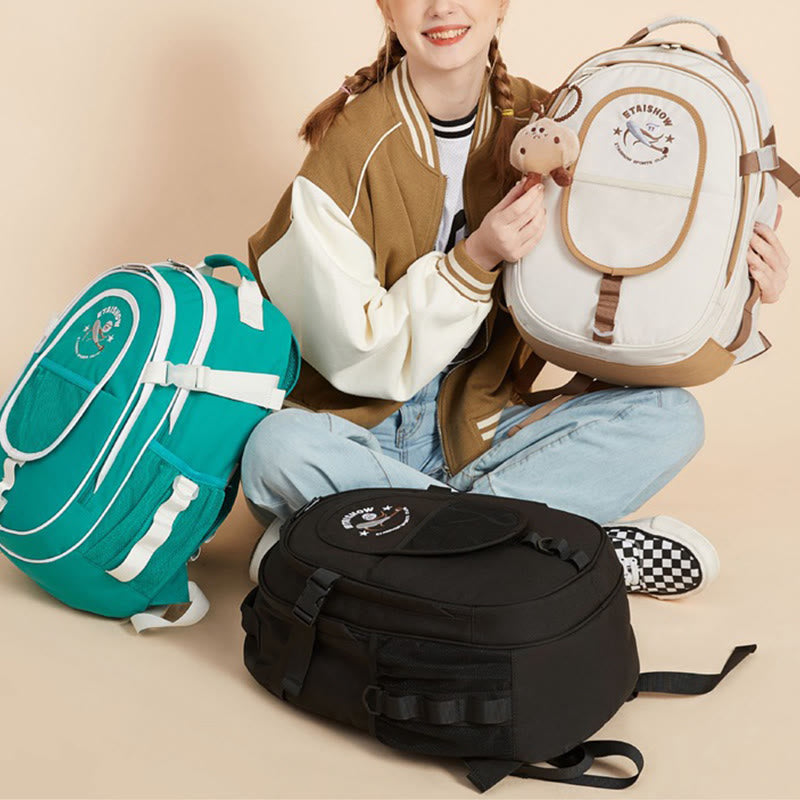 Rucksack für Frauen Teenager-Studenten Große Kapazität Nylon Daypack