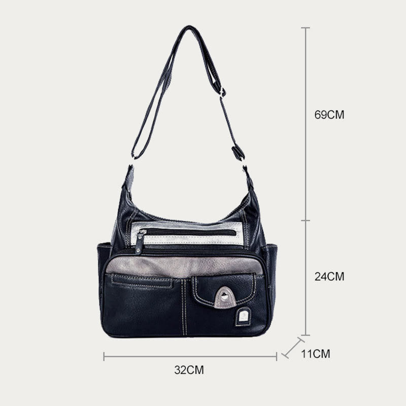Umhängetasche für Damen, coole Freizeit-Schultertasche im Vintage-Stil