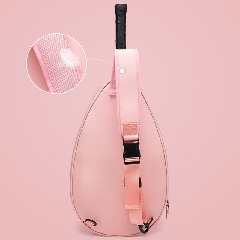 Schlägertasche für Damen, kariertes Muster, wasserdichte Umhängetasche aus Polyester