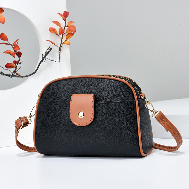 Weiche Handytasche für Damen, elegante Umhängetasche mit abnehmbarem Riemen