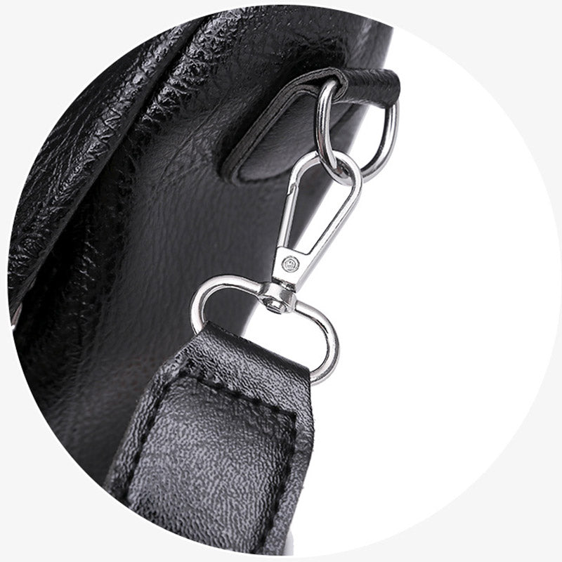 Damen Leder Rucksack Handtasche Cabrio Schultertasche Anti Diebstahl Reise Daypack