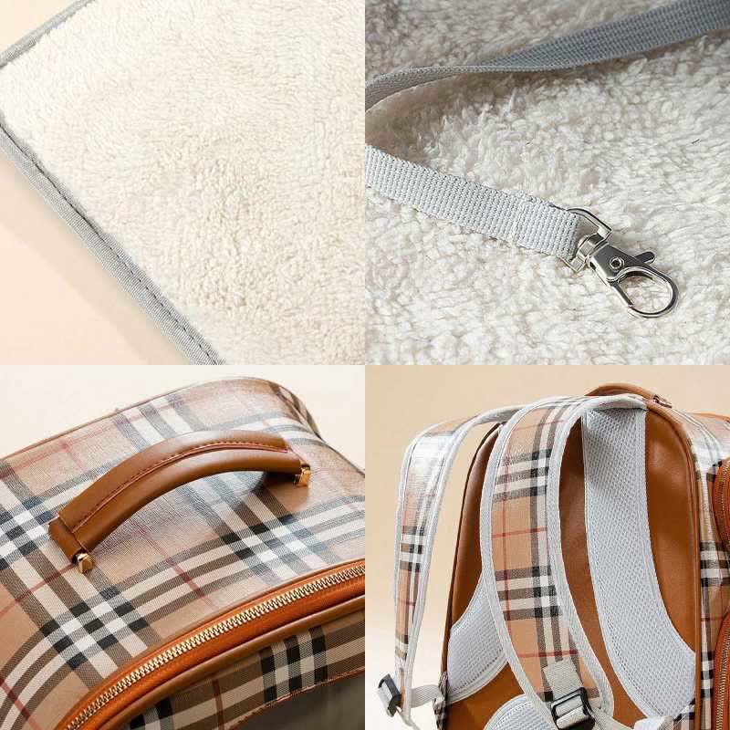 Haustier-Tragerucksack für Hunde, Katzen, Welpen, mit belüftetem Design, wasserdicht