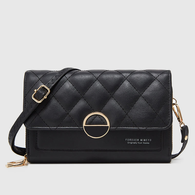 Handytasche für Damen, minimalistisch, horizontal, zum Einkaufen, Geldbörse