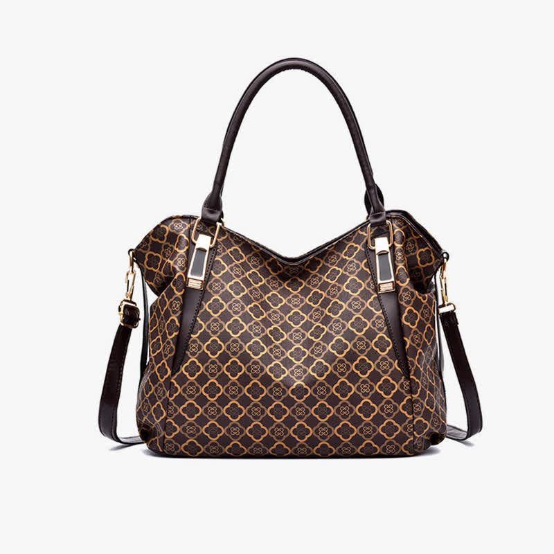 Hobo-Tasche aus Leder mit großem Fassungsvermögen, multifunktionale Schultertasche