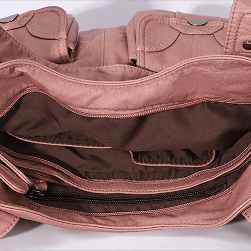 Tragetasche für Damen, für den täglichen Ausflug, mehrere Taschen, eine farbige Tasche