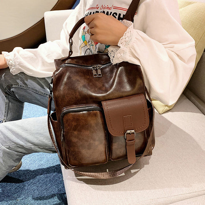 3-Wege-Verwendung Großer Rucksack im britischen Vintage-Stil