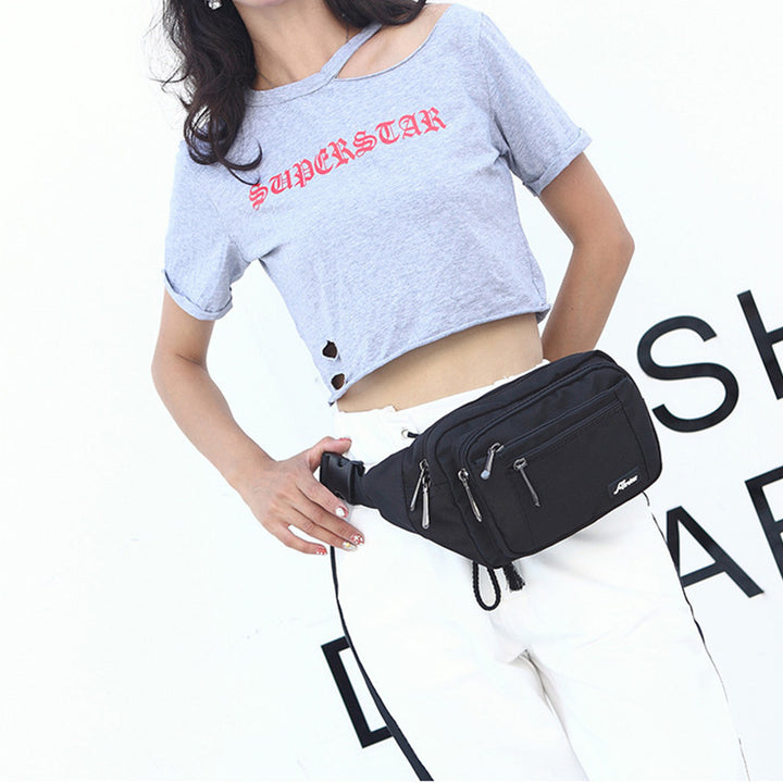 Hüfttasche für Damen und Herren, Brusttasche mit mehreren Taschen, Umhängetasche