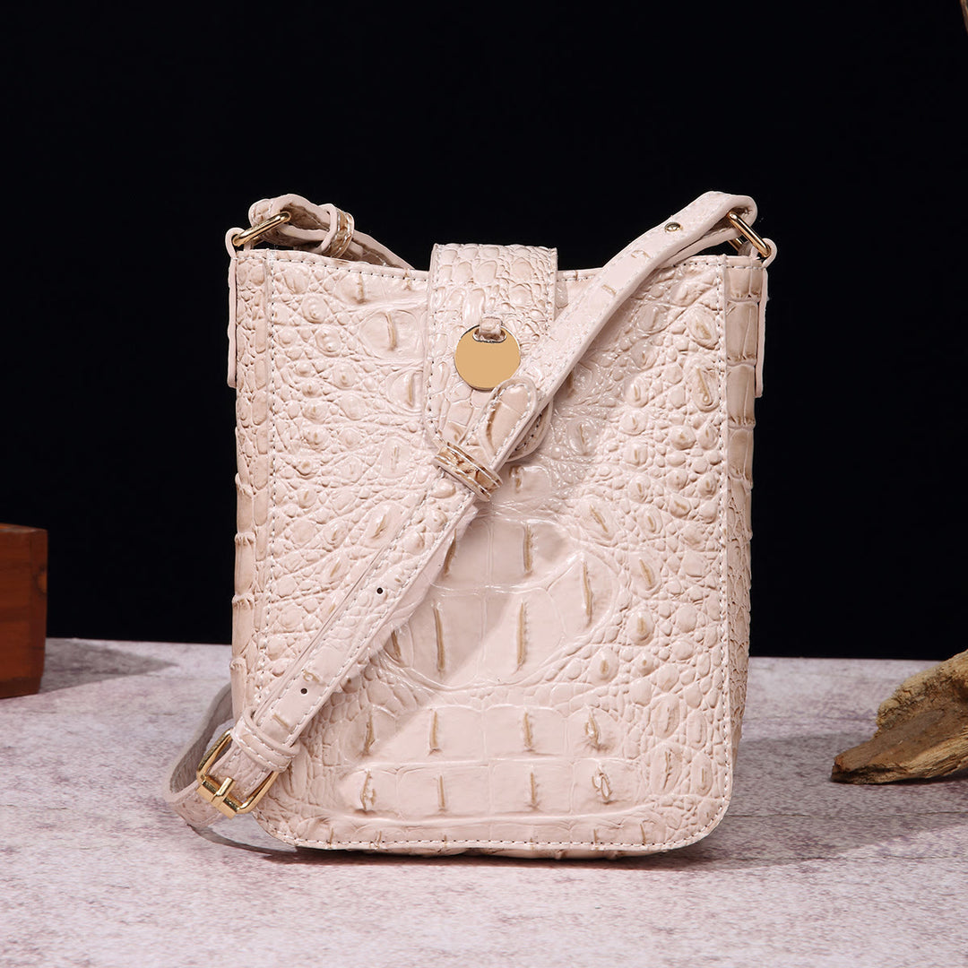 Umhängetasche für Damen, Retro-Krokodilmuster, Handytasche