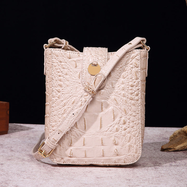 Umhängetasche für Damen, Retro-Krokodilmuster, Handytasche
