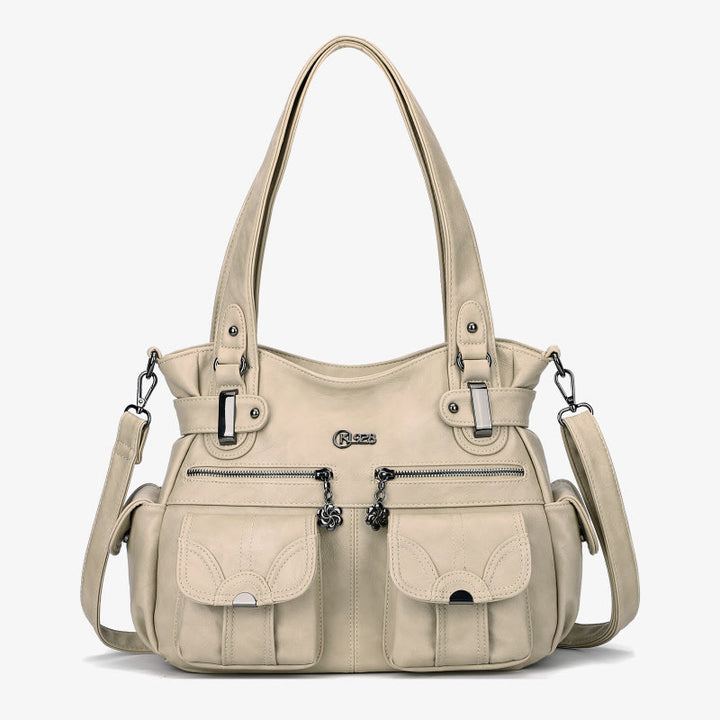 Tragetasche für Damen, für den täglichen Ausflug, mehrere Taschen, eine farbige Tasche