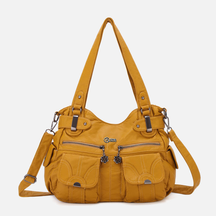 Tragetasche für Damen, für den täglichen Ausflug, mehrere Taschen, eine farbige Tasche