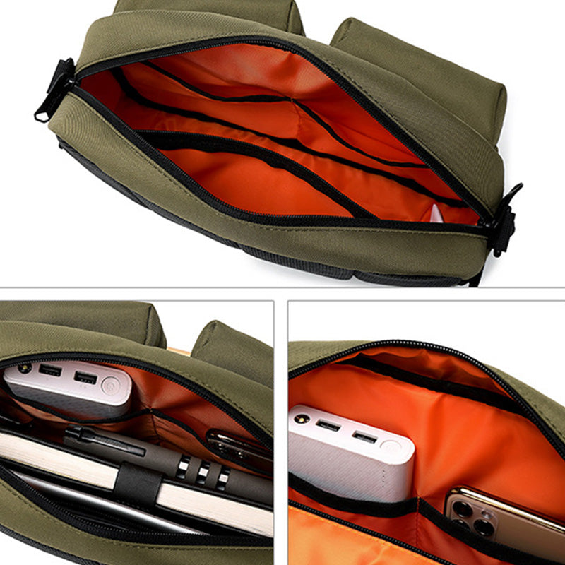 Messenger Bag für Herren, Streetwear, mittelgroße Umhängetasche für die Schule und die Arbeit