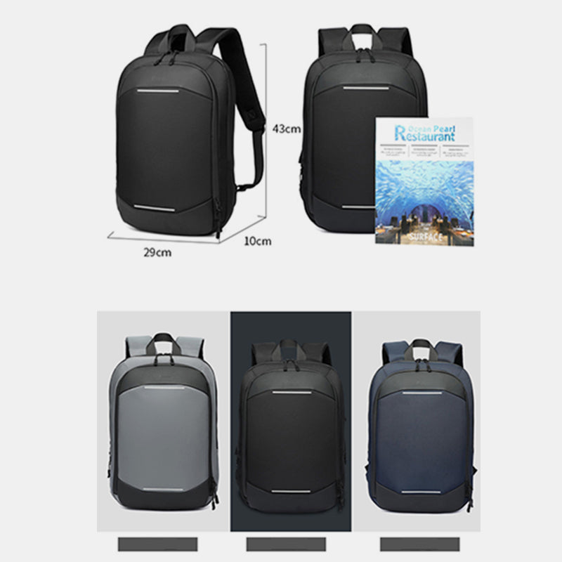 Leichter, erweiterbarer Laptop-Rucksack mit Anti-Thefi-Funktion für Geschäftsreisen
