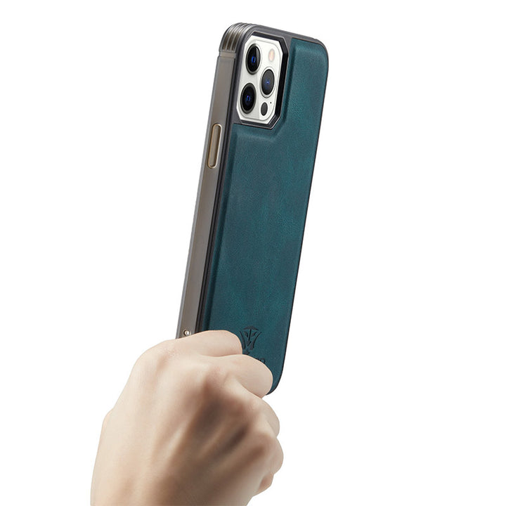 Leder-Brieftaschenhülle, abnehmbarer Kartenhalter, Ständer für iPhone 13 Pro Max, mehrere Modelle optional