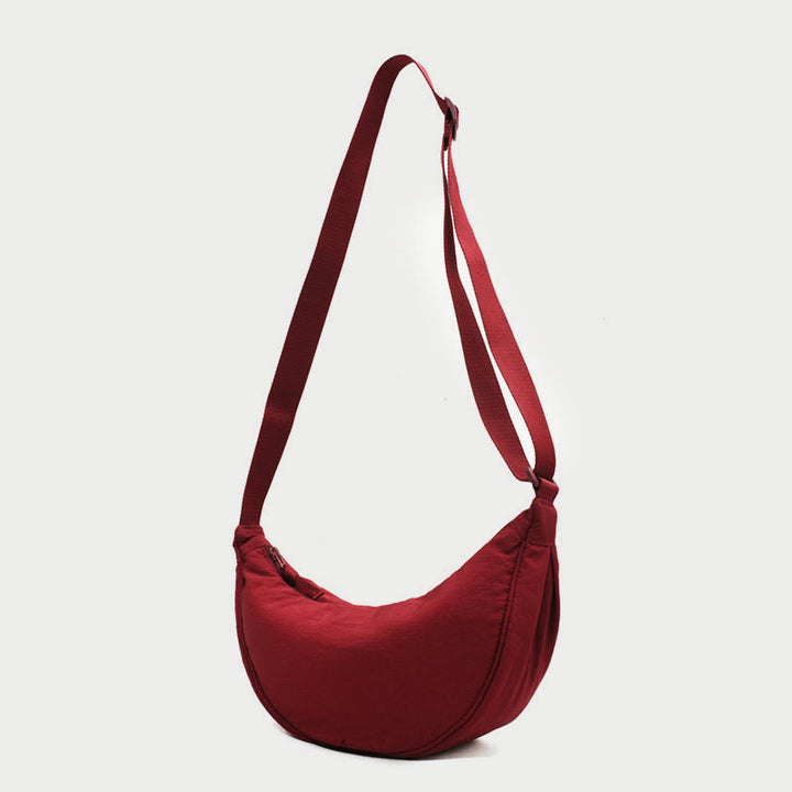 Umhängetasche für Damen aus Nylon im Knödel-Stil, Einkaufs-Schultertasche