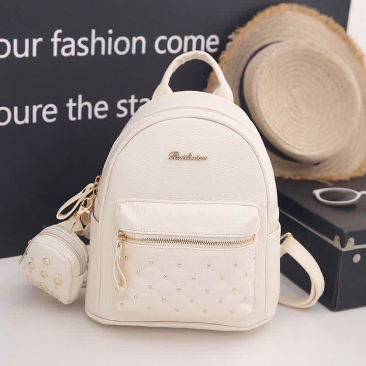 Mini-Rucksack für Damen, modischer Reiserucksack, Geldbörse mit kleiner Tasche