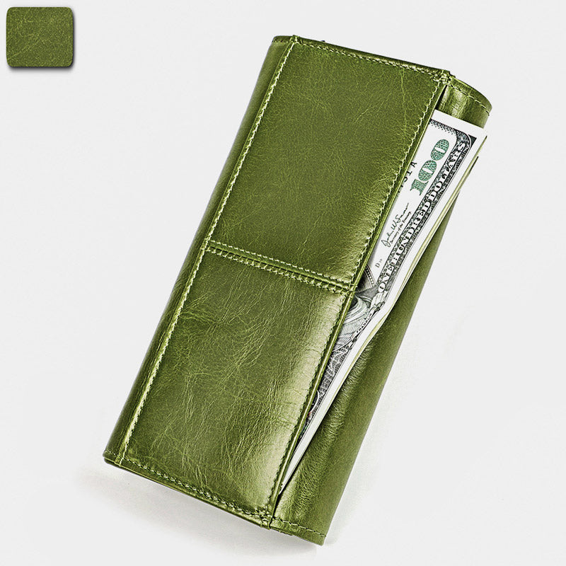 Money Manager RFID Damen Leder Geldbörse Handyhalter Clutch Organizer