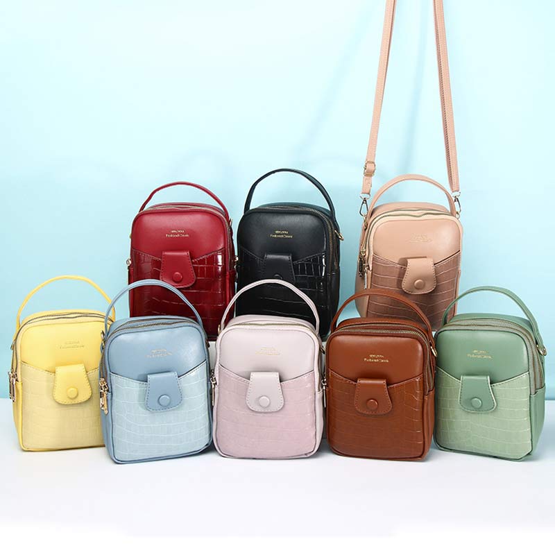 Kleiner Rucksack für Damen, Mehrzweck-Design, Handtasche, Umhängetasche