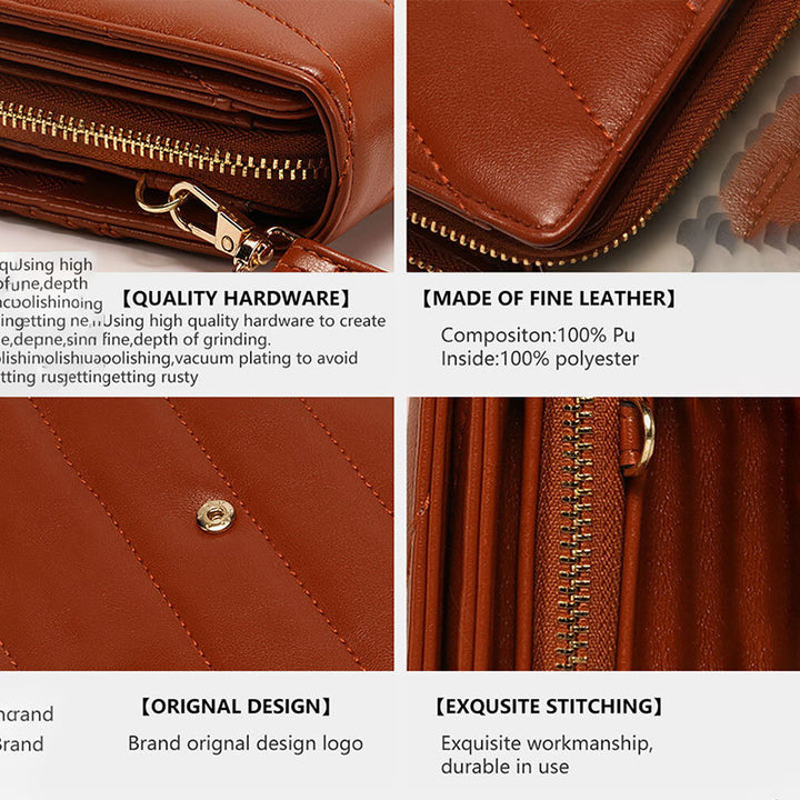 Kleine Crossbody-Handy-Geldbörse für Damen, klassische Handytasche