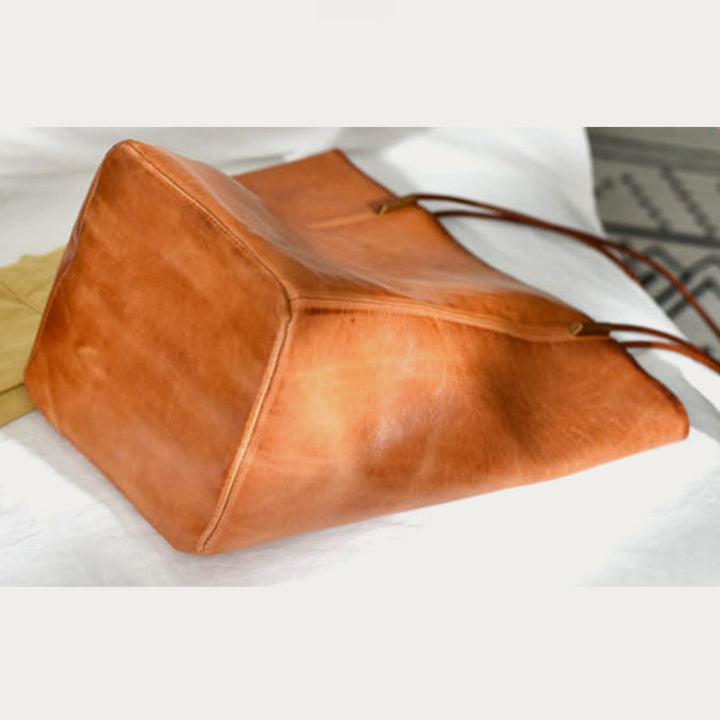 Handgemachte Einkaufstasche für Frauen große Kapazität Retro einfache Tasche