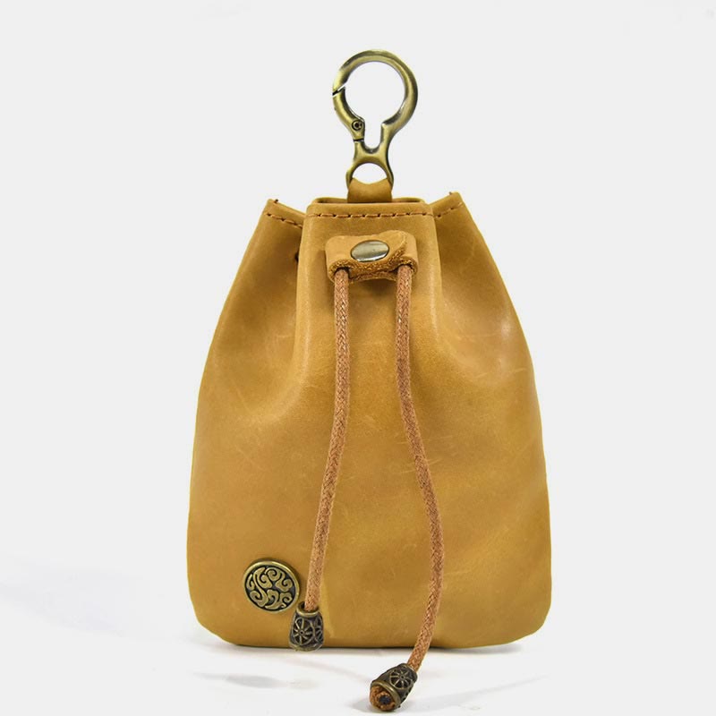 Geldbörse für Damen, Vintage-Stil, Leder, Mini-Einkaufstasche