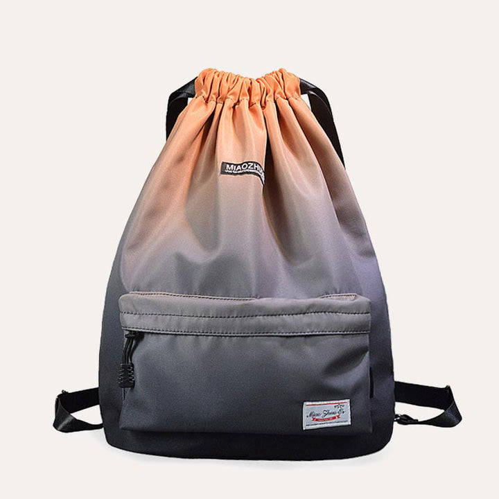 Wasserdichter Nylon-Rucksack mit großer Kapazität und Kordelzug für Sport, Schwimmen, Yoga