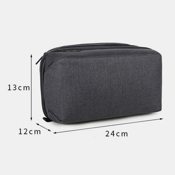 Leichte Aufbewahrungstasche mit Reißverschluss und mehreren Steckplätzen, tragbarer Organizer für Elektronikartikel, Make-up-Tasche