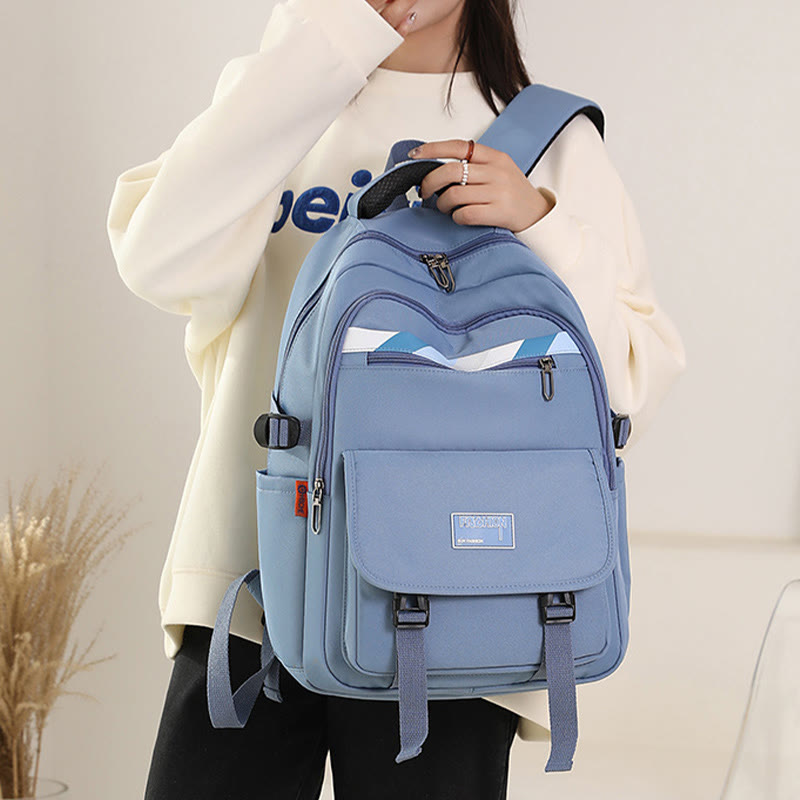 Rucksack für Damen, weicher, atmungsaktiver Stoff, lässige, wasserdichte Reisetasche