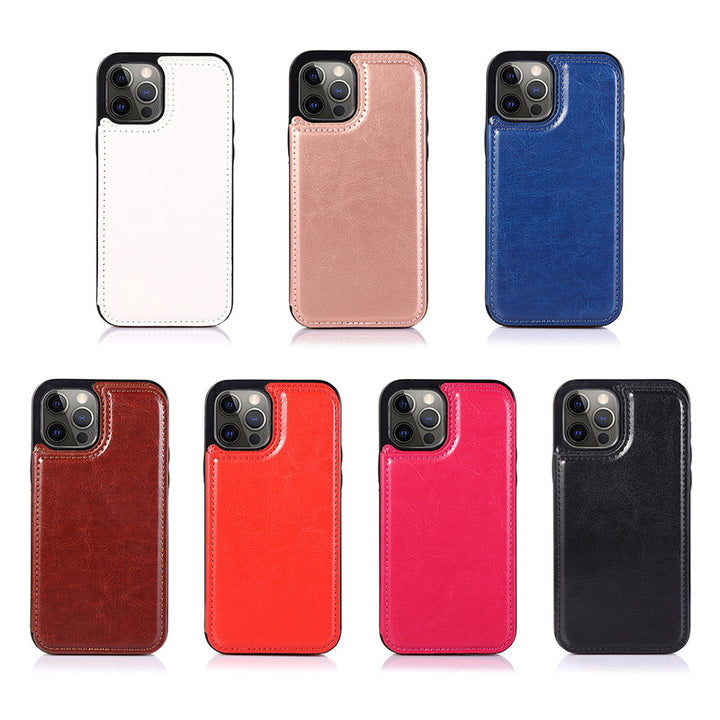 Kompatibel mit iPhone 13 Pro Max Wallet Case Doppelter Magnetverschluss mit Kartenhalter