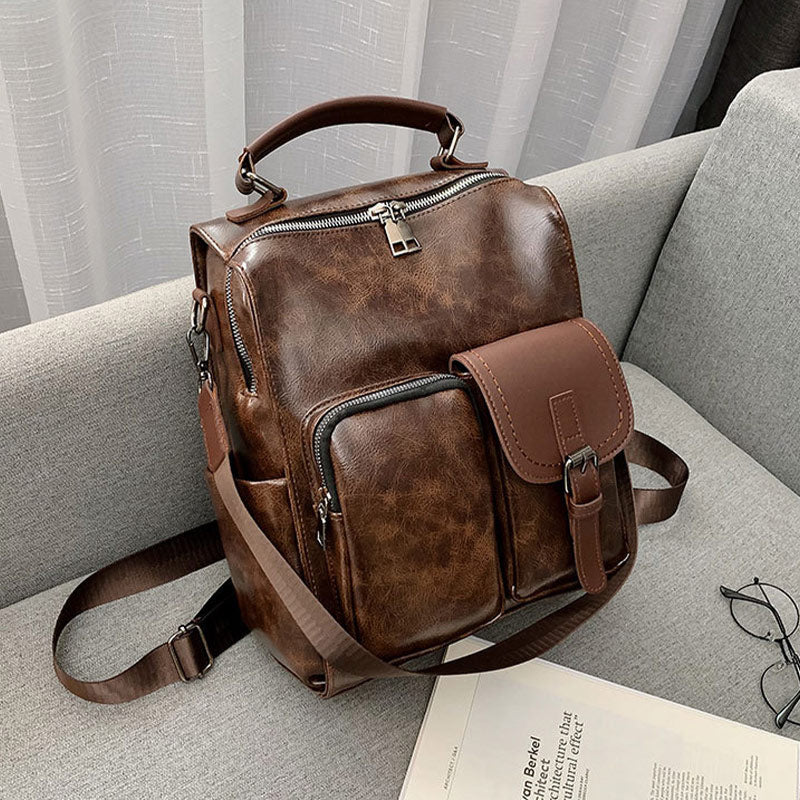 3-Wege-Verwendung Großer Rucksack im britischen Vintage-Stil