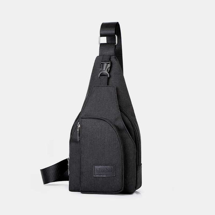 Sling Bag für Herren, leichte, graue Umhängetasche zum Wandern