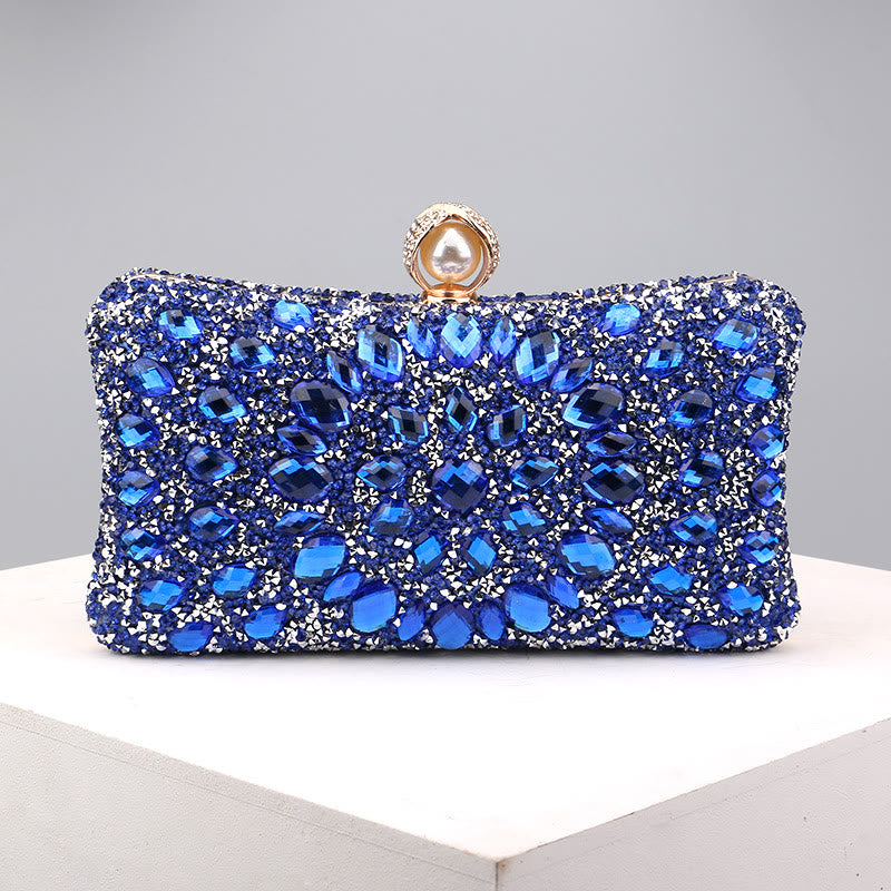 Mit Diamanten besetzte Dinner-Tasche für Party, modische Bankett-Abendtasche