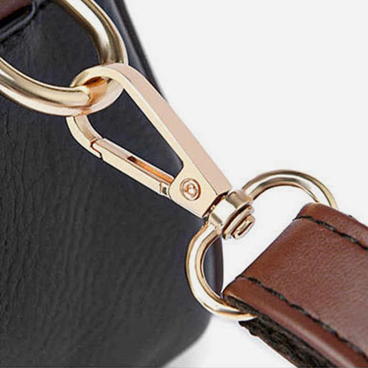 Handtasche mit Blumenprägung für Damen, Umhängetasche mit zwei Fächern
