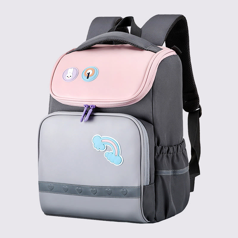 Rucksack für Kinder mit süßem Cartoon-Druck, atmungsaktiv, leicht, Schultasche