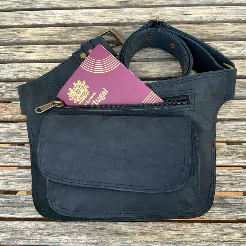 Hüfttasche für den Außenbereich, mit Retro-Schnalle, Utility-Gürteltasche