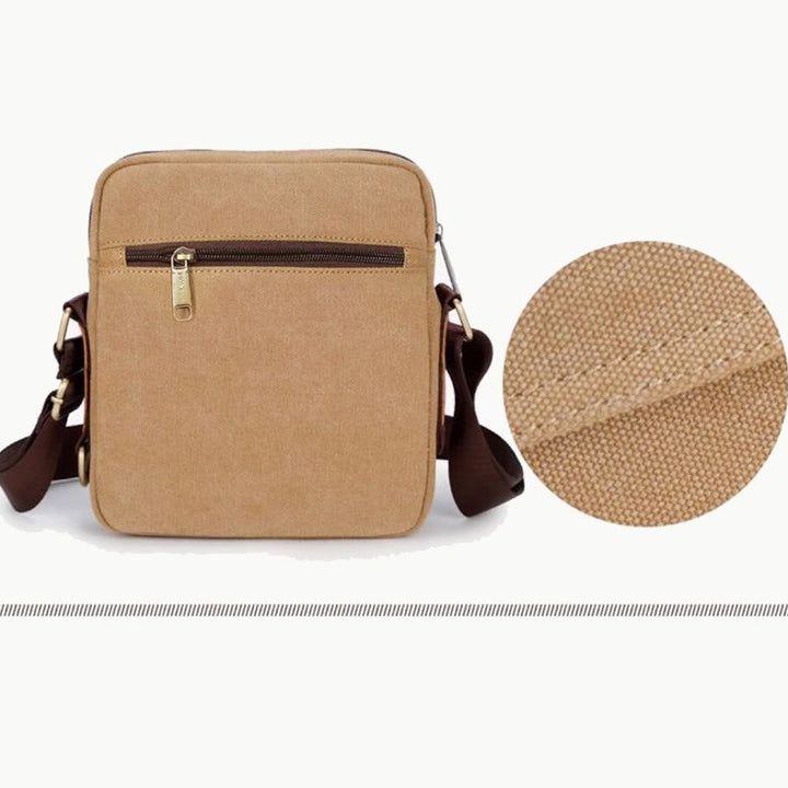 Verdickte Canvas-Tasche für Herren, bedeutende Umhängetasche mit dickem Riemen