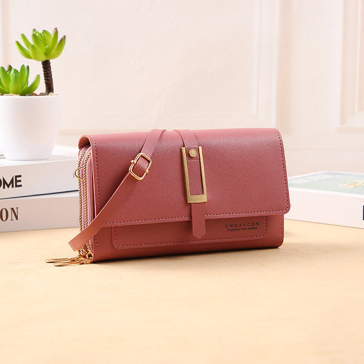 Handytasche für Damen, einfarbig, große Kapazität, Gewicht