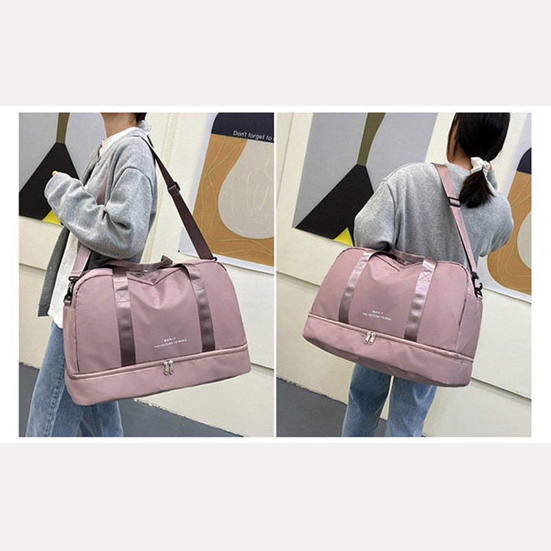Reise-Sporttasche, trocken, nass, für die Abreise, Sporttasche, Weekender, Übernacht-Handtasche